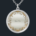 Golden Ornate White Flowers Necklace<br><div class="desc">Beautiful Golden Ornate White Flowers Necklace</div>