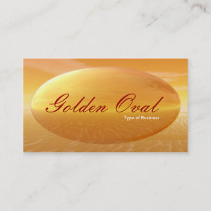 Golden Oval Business Card