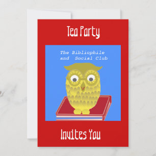 golden owl invitation