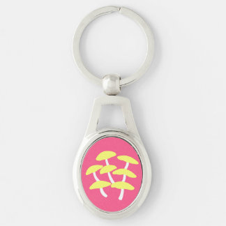 Golden Oyster Metal Keychain
