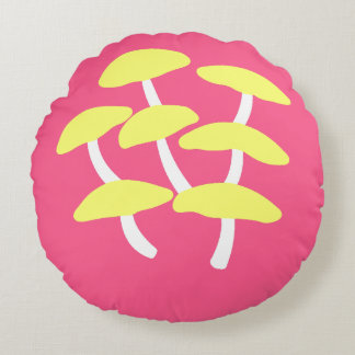 Golden Oyster Round Pillow