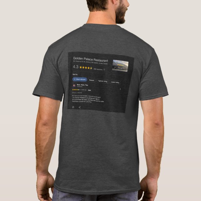 Golden Palace T-Shirt (Back)