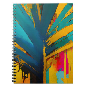Golden Palm – Abstract Tropical Energy Notebook