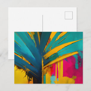 Golden Palm – Abstract Tropical Energy Postcard