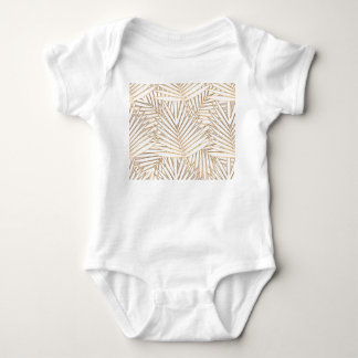 Golden palm leaves: art deco. baby bodysuit