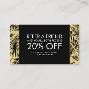 Golden Palms Spray Tanning Logo Black Referral