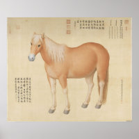 Golden Palomino Steed - Vintage Chinese Art