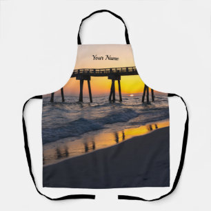 Golden Panama City Beach Sunset Reflections Apron