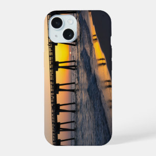 Golden Panama City Beach Sunset Reflections iPhone 15 Case