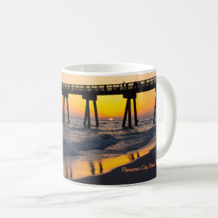 Golden Panama City Beach Sunset Reflections Mug