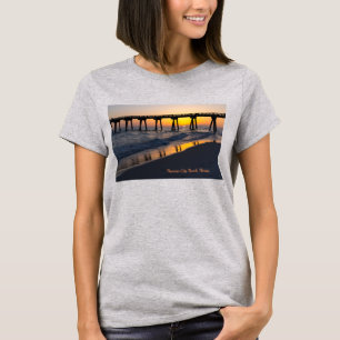 Golden Panama City Beach Sunset Reflections T-Shirt