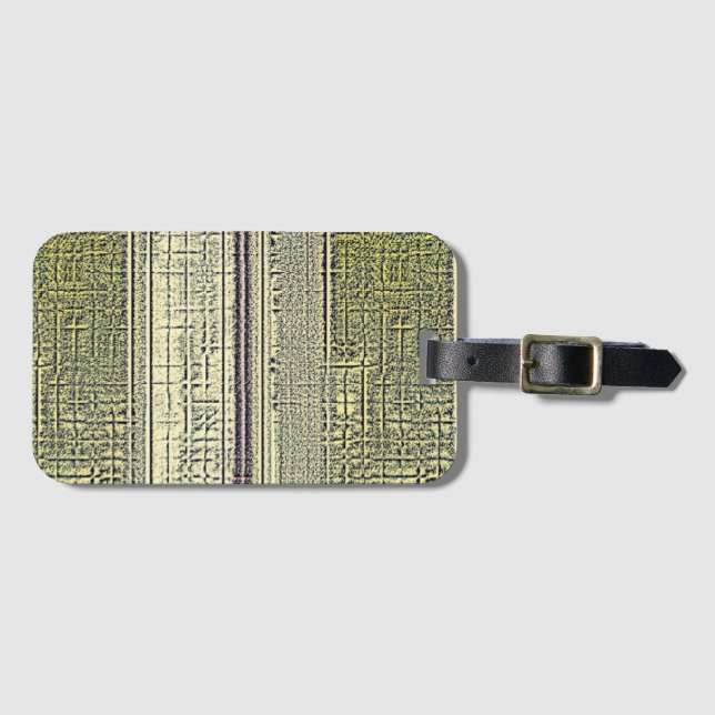 Golden Panes Luggage Tag (Front Horizontal)