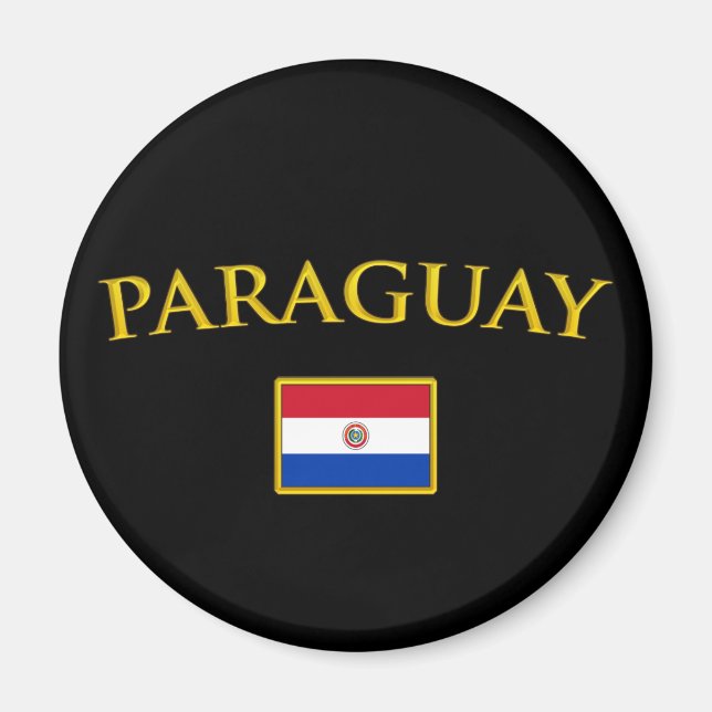 Golden Paraguay Magnet (Front)