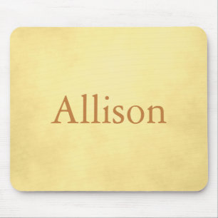 Golden parchment mouse mat