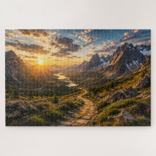 Golden Path Through the Mountains Puzzle