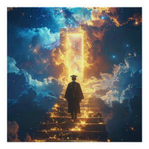 Golden Path to Success Graduation Poster