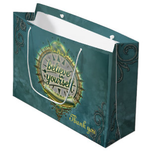 Golden Paths Believe in yourself.  Large Gift Bag