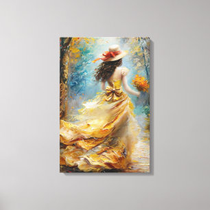 Golden Pathway Muse Canvas Print