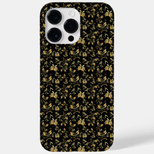 Golden pattern 15 bwx4. black BG Case-Mate iPhone 14 Pro Max Case