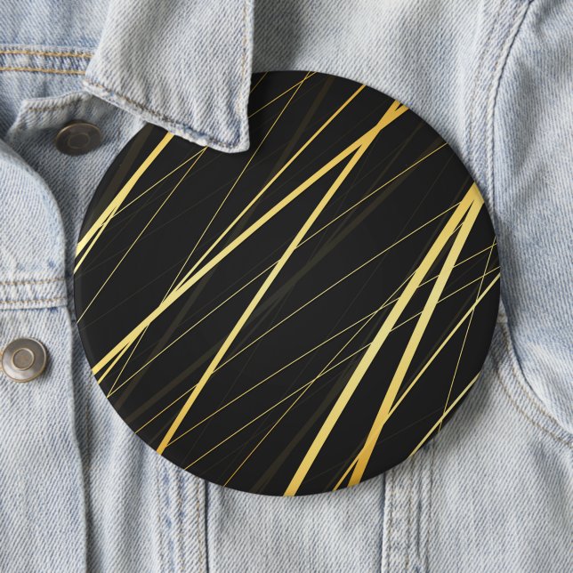 Golden Pattern 1 6 Cm Round Badge (In Situ)