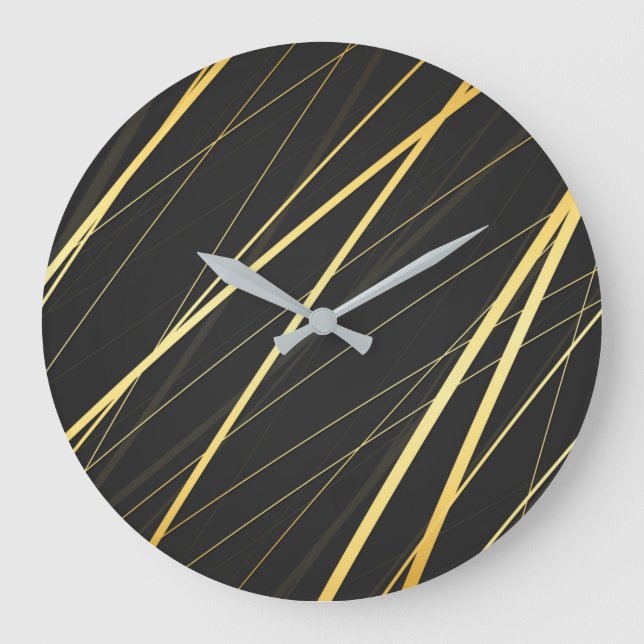Golden Pattern 1 Large Clock (Front)
