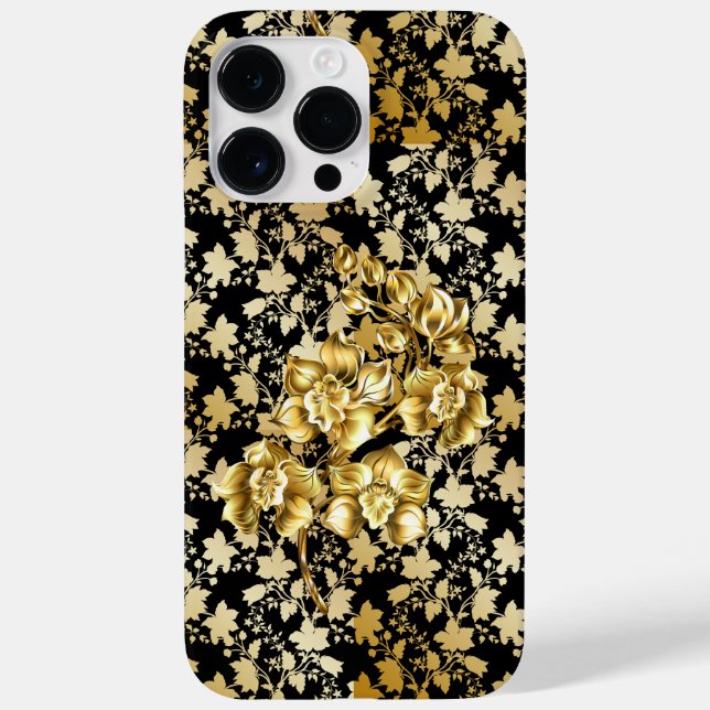 Golden pattern 21,bw. Black BG Case-Mate iPhone Case (Back)