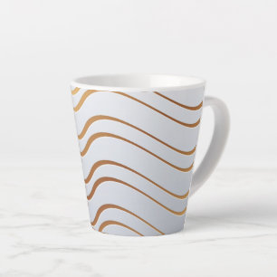 Golden Pattern 3 Latte Mug