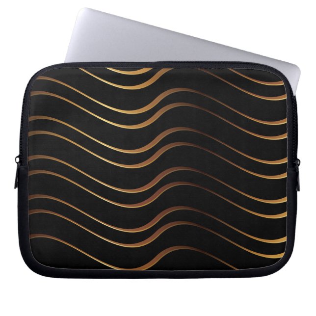 Golden Pattern 4 Laptop Sleeve (Front)