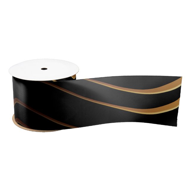 Golden Pattern 4 Satin Ribbon (Spool)