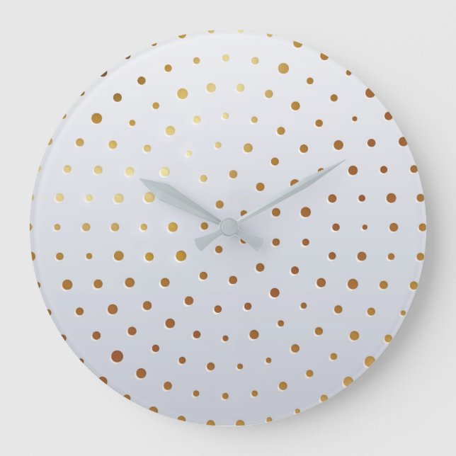 Golden Pattern 5 Large Clock (Front)