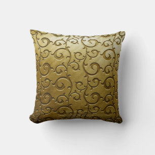 Golden pattern cushion