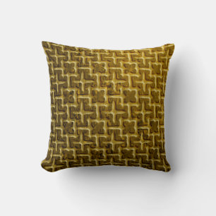 Golden pattern cushion