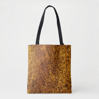 Golden pattern tote bag