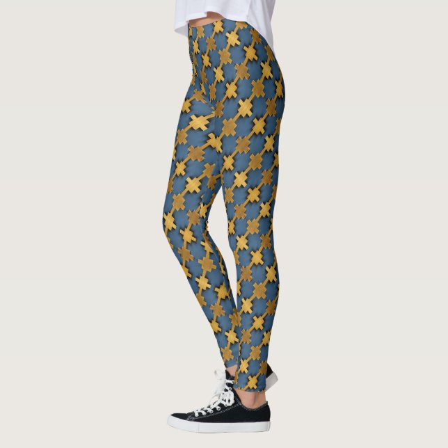 golden patterns leggings (Left)