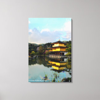 Golden Pavilion Kyoto Japan Temple Reflection Canvas Print