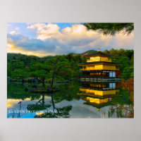 Golden Pavilion Temple Kyoto Japan Landscape