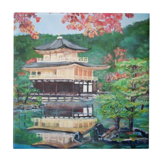 Golden Pavillion in Kyoto Tile (Front)
