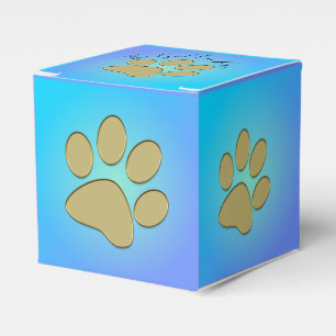 golden paw - favour box