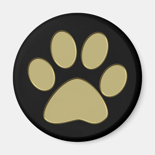 golden paw magnet (Front)