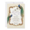 Golden Peacock & Calligraphy Swirls Invitation