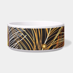 Golden peacock feathers: dark pattern.