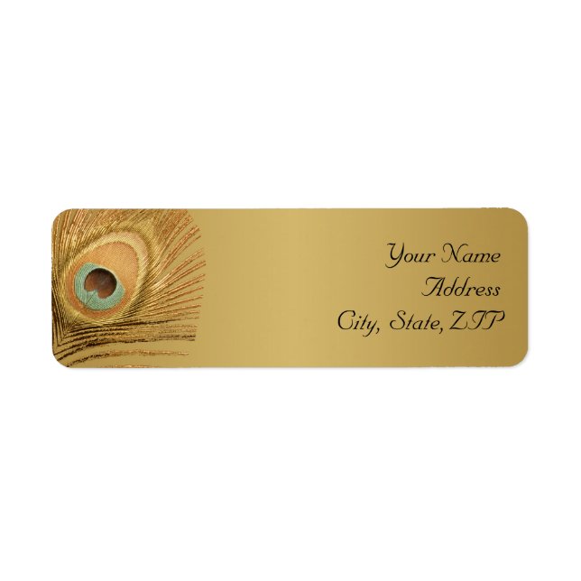 Golden Peacock Return Address (Front)