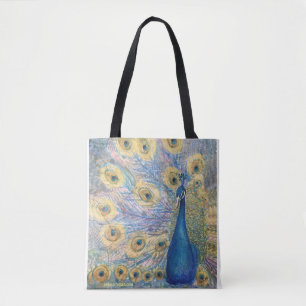 Golden Peacock Tote