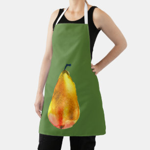 Golden Pear fruit art Apron
