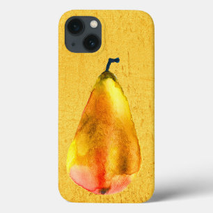 Golden Pear Fruit art iPhone 13 Case