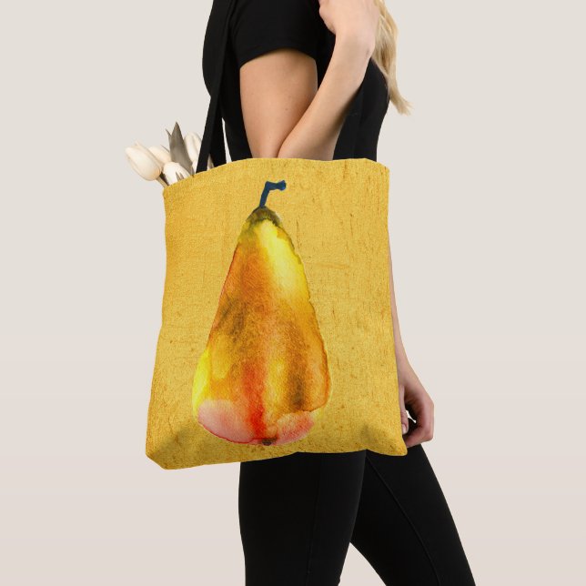 Golden Pear fruit art Tote Bag (Close Up)