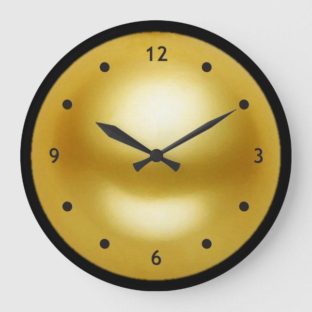Golden Pearl Large Clock (Front)