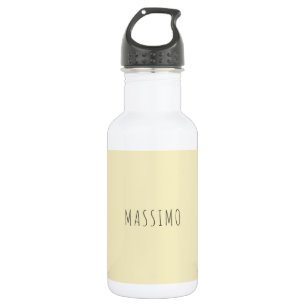 Golden pearl personalised minimalist add own name 532 ml water bottle