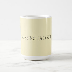 Golden pearl personalized minimalist add own name coffee mug