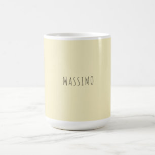 Golden pearl personalized minimalist add own name coffee mug